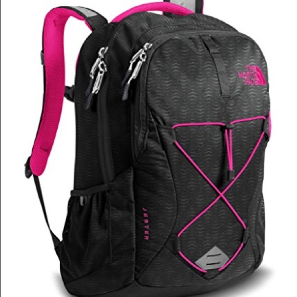 NEW North Face Black and Pink Jester Backpack